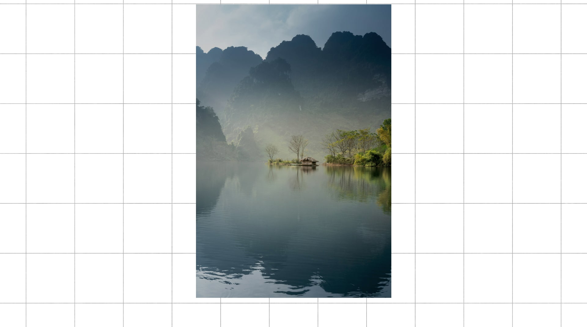 Image of a lake before editing, Showcase, Portfolio,